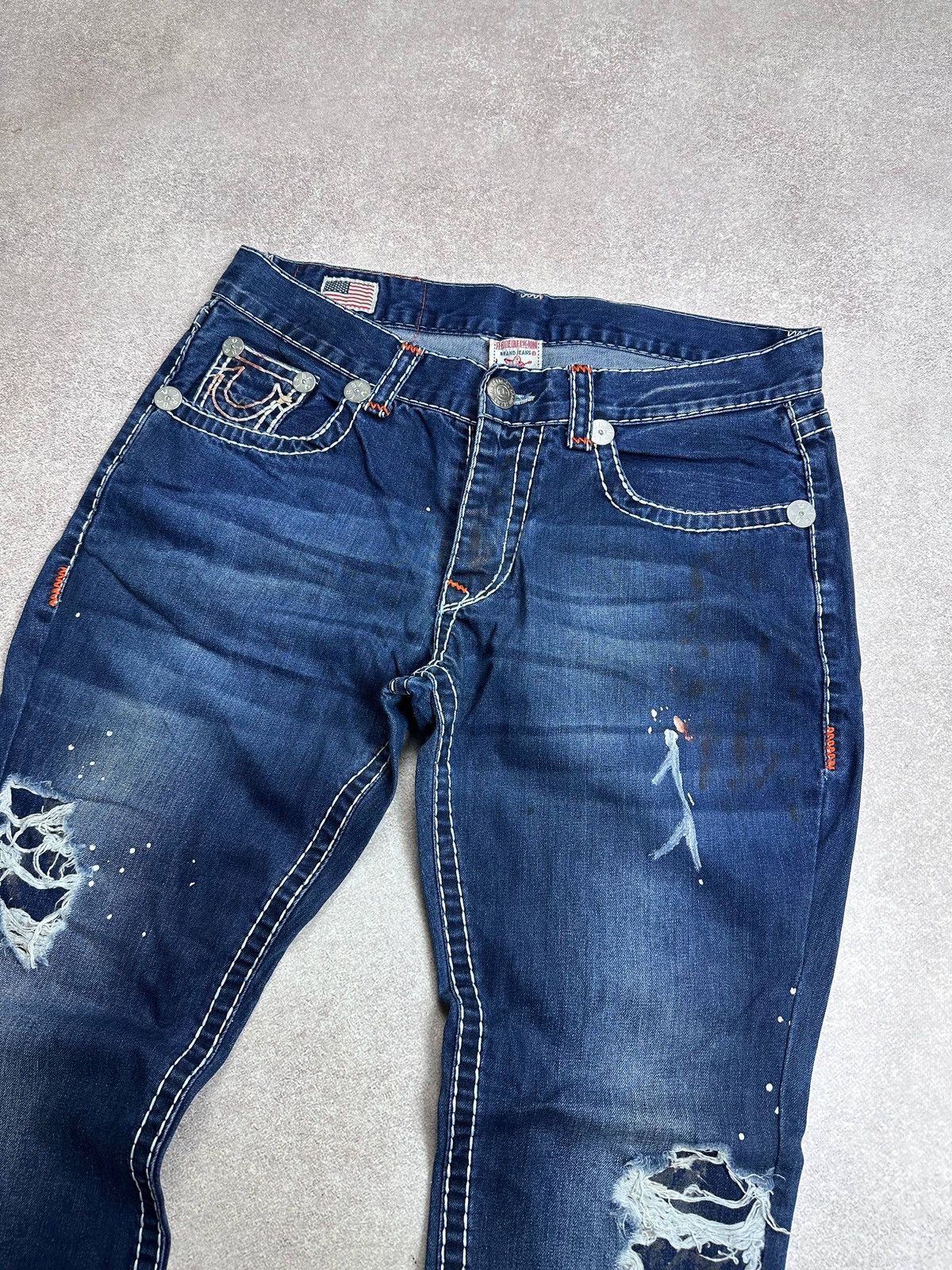 True Religion Vintage True Religion Baggy Ricky Super T Baggy Jeans 34 Size US 34 / EU 50 - 5 Thumbnail