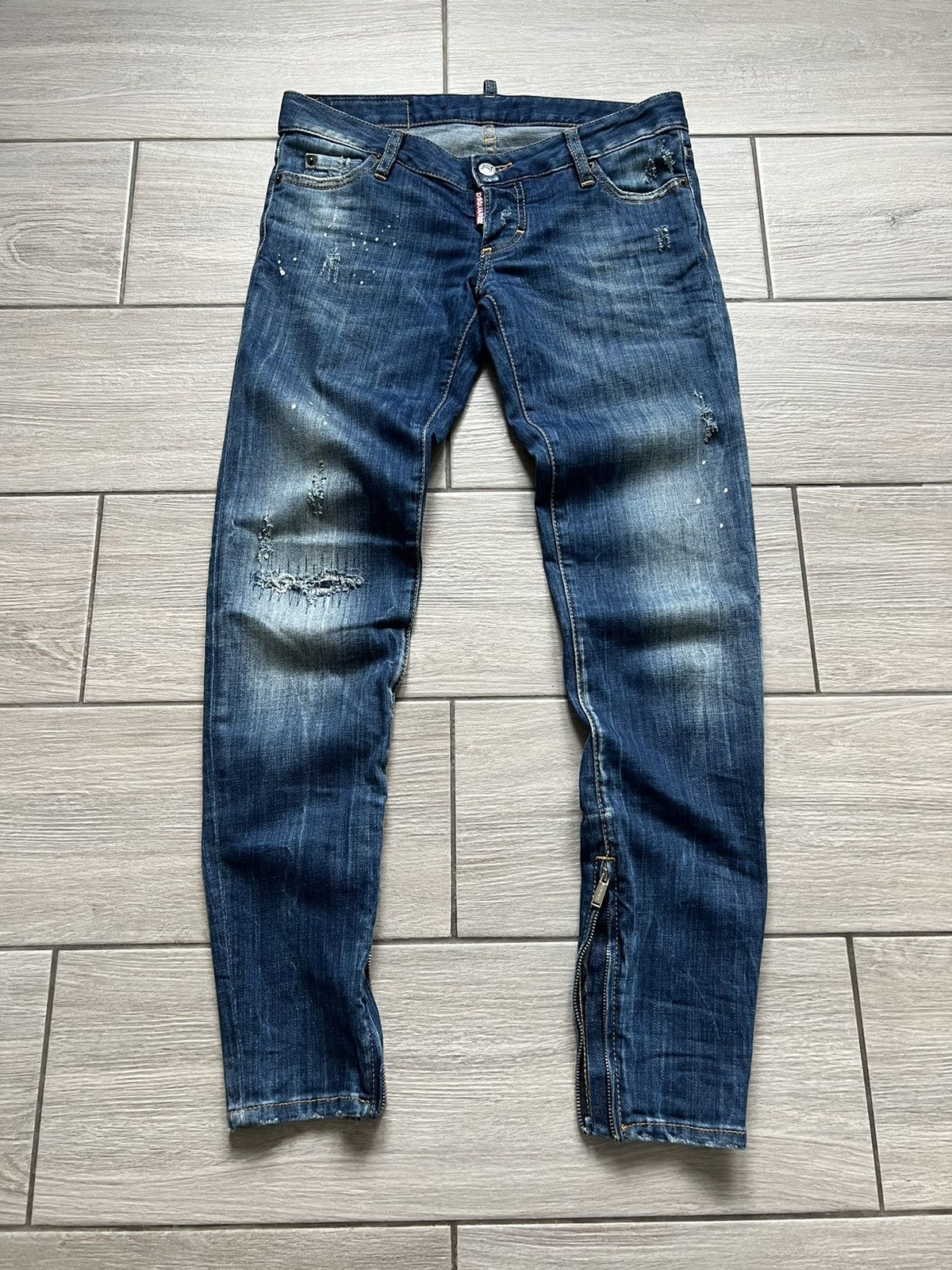 Dsquared2 Dsquared2 Skinny Blue Denim Jeans Pants 40 Size Size 40" / US 18 - 2 Thumbnail
