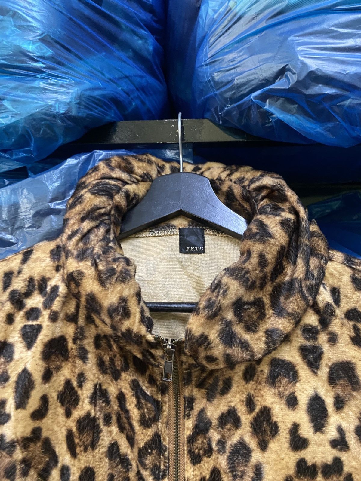 FTC × Japanese Brand Vintage FFTC Leopard Print Fleece Jacket Animal Print Size US M / EU 48-50 / 2 - 6 Thumbnail