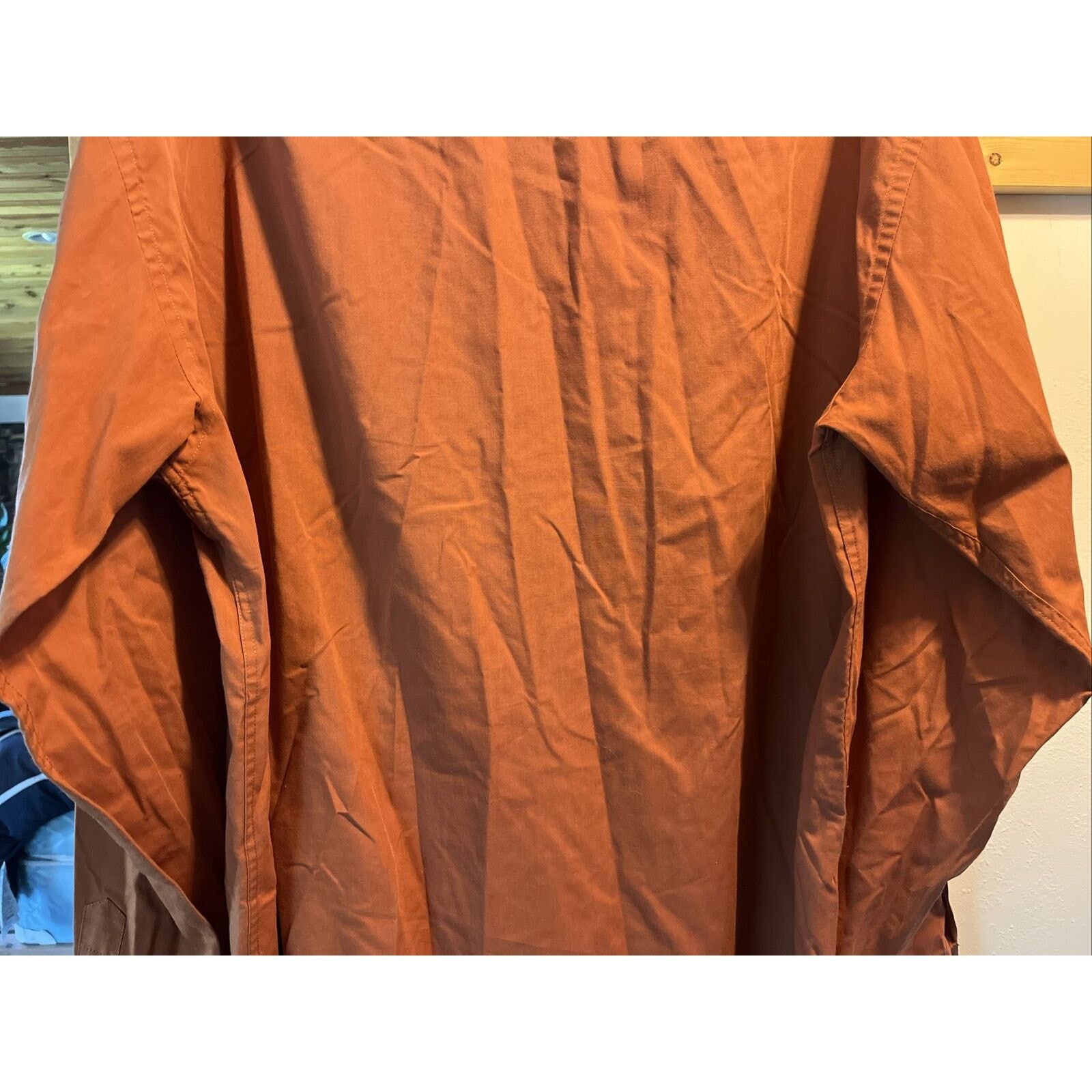 Other Veezo Men’s XL Orange Brown LS Button Polyester Blend Shirt Size US XL / EU 56 / 4 - 13 Thumbnail