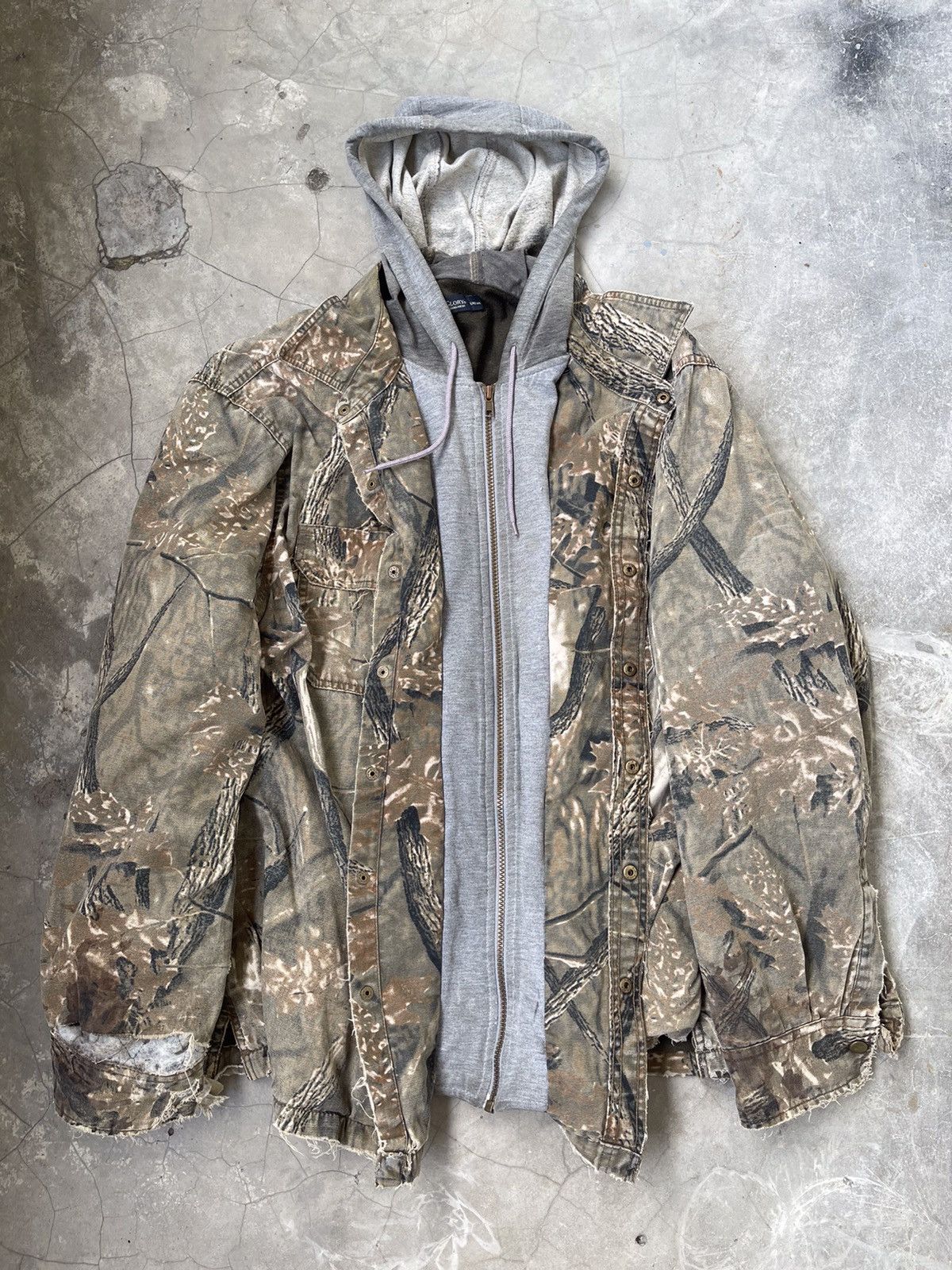 Faded Glory Realtree Distressed Layered Jacket