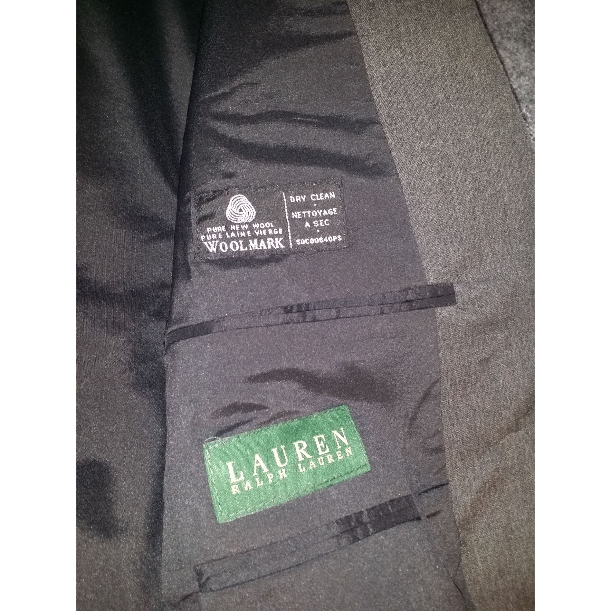 Lauren Ralph Lauren Lauren Ralph Lauren Wool Blazer Men Sz 46L Gray Designer Wor Size 46L - 6 Thumbnail