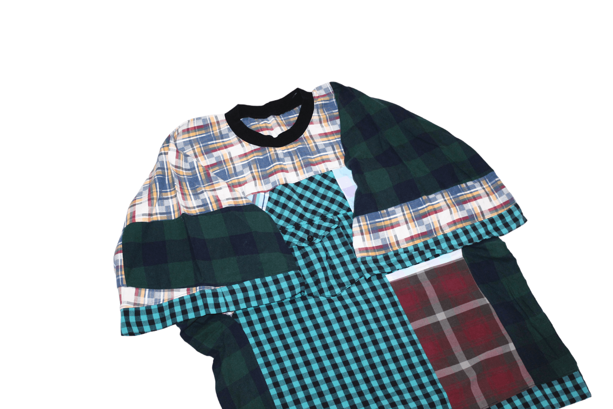 20471120 💥 Adrian Weiss Berlin Kimono Crazy Patchwork Oversized Tee Size L / US 10 / IT 46 - 7 Thumbnail