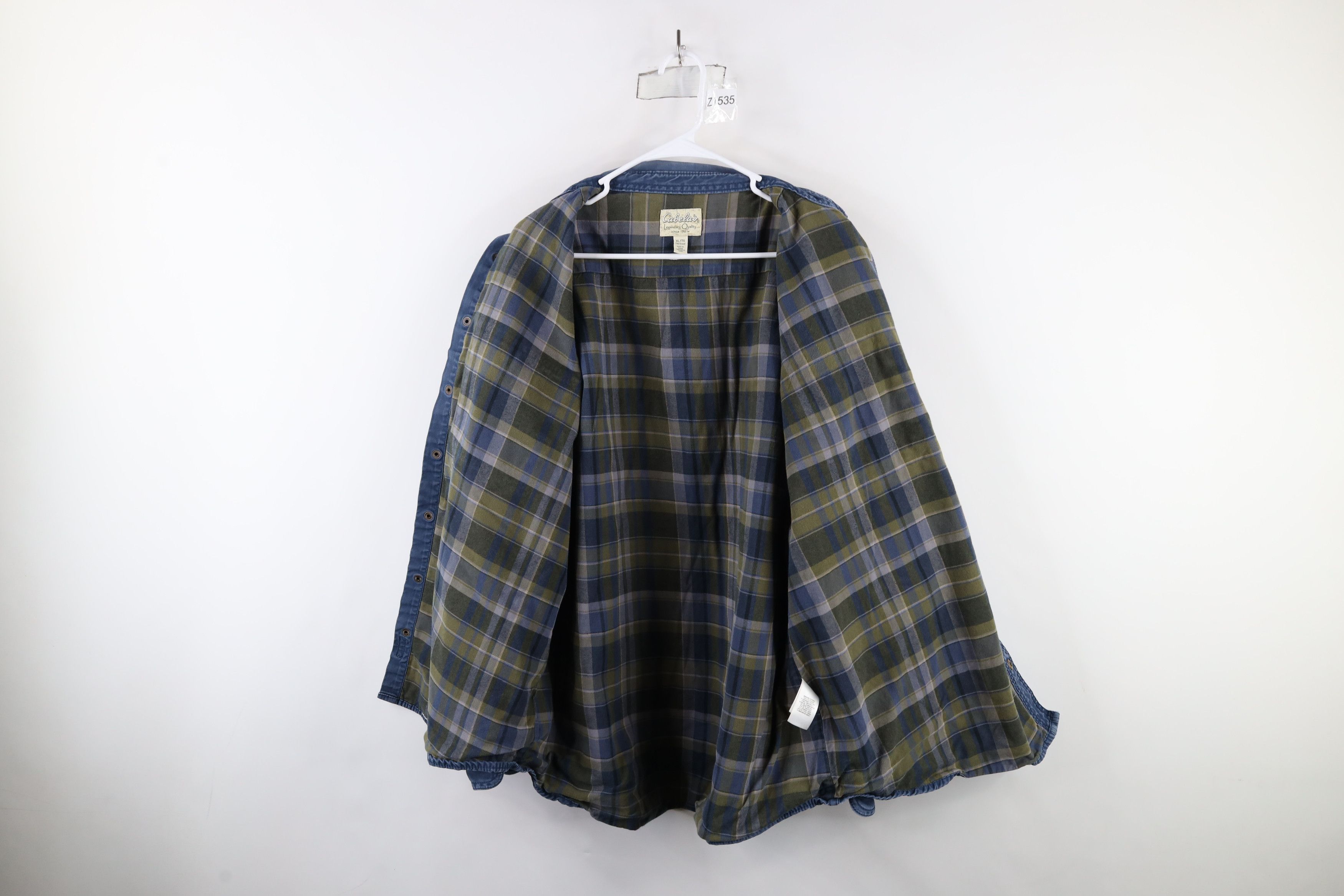 Cabelas × Vintage Vintage Cabelas Heavyweight Canvas Button Shirt Jacket Jac Size US XL / EU 56 / 4 - 9 Thumbnail