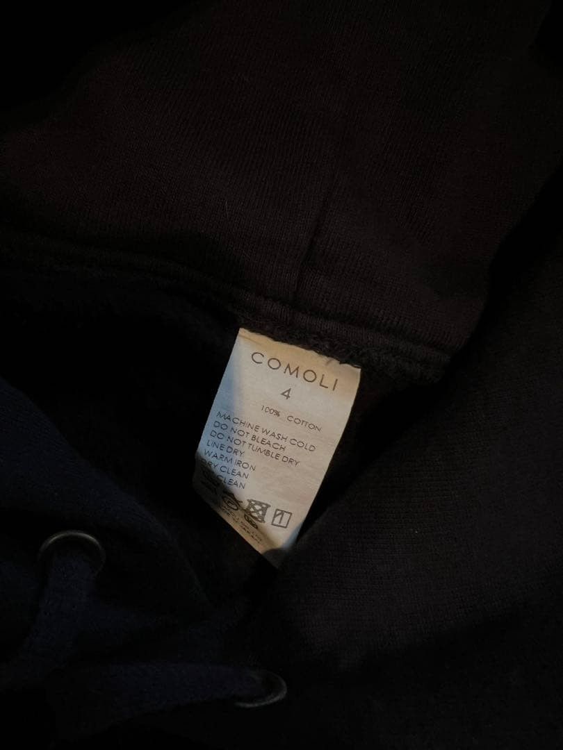 Comoli COMOLI 22AW Cotton Loopback Hoodie Navy 4 Size US XL / EU 56 / 4 - 3 Thumbnail