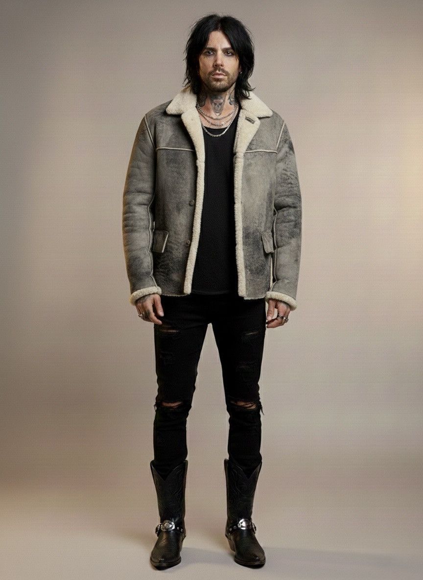 John Varvatos Shearling Coat EU 50 USA 40 Size US M / EU 48-50 / 2 - 3 Thumbnail