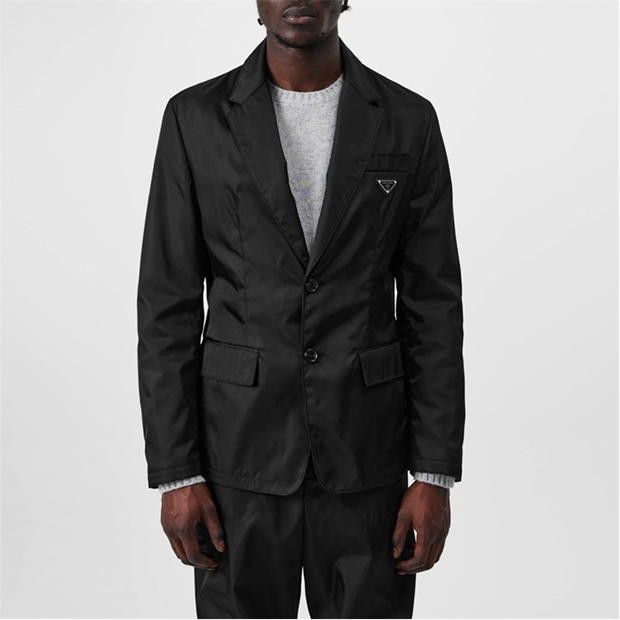 Prada Nylon Badge Blazer Size 52R - 2 Thumbnail