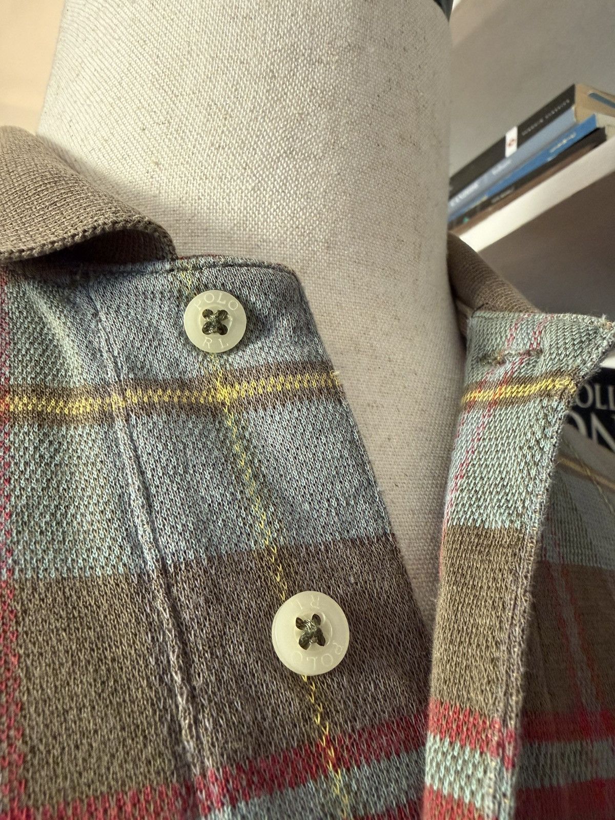 Polo Ralph Lauren Polo Ralph Lauren Brown Plaid Polo Vintage Size US M / EU 48-50 / 2 - 4 Thumbnail