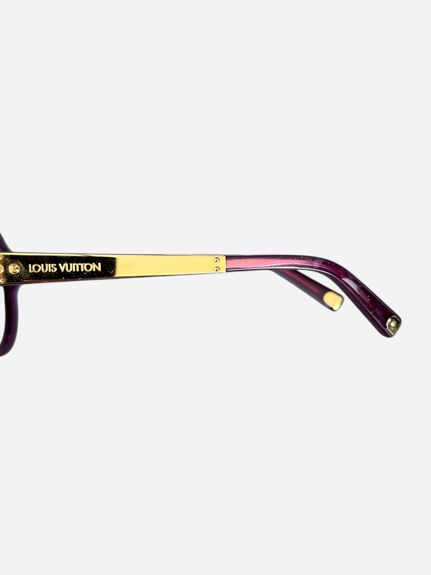 Louis Vuitton Louis Vuitton Purple Petit Soupcon Sunglasses Size ONE SIZE - 3 Thumbnail