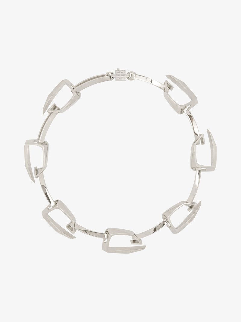 Givenchy o1n1vont0326 Size:1/Giv Cut Necklace in Silver Size ONE SIZE - 1 Thumbnail