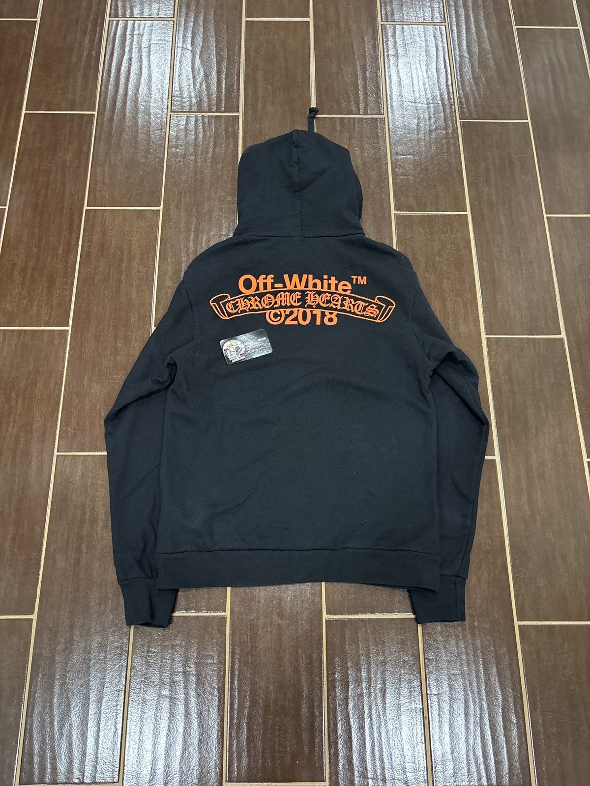 Chrome Hearts × Off-White 1 OF 1 SAMPLE Off-White x Chrome Hearts 2018 Hoodie Black Size US M / EU 48-50 / 2 - 1 Thumbnail