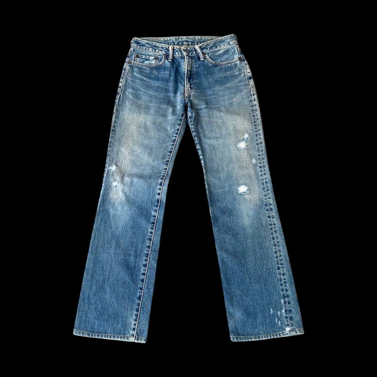 45rpm VINTAGE 45RPM DISTRESSED DENIM W28X29" Size US 28 / EU 44 - 1 Thumbnail