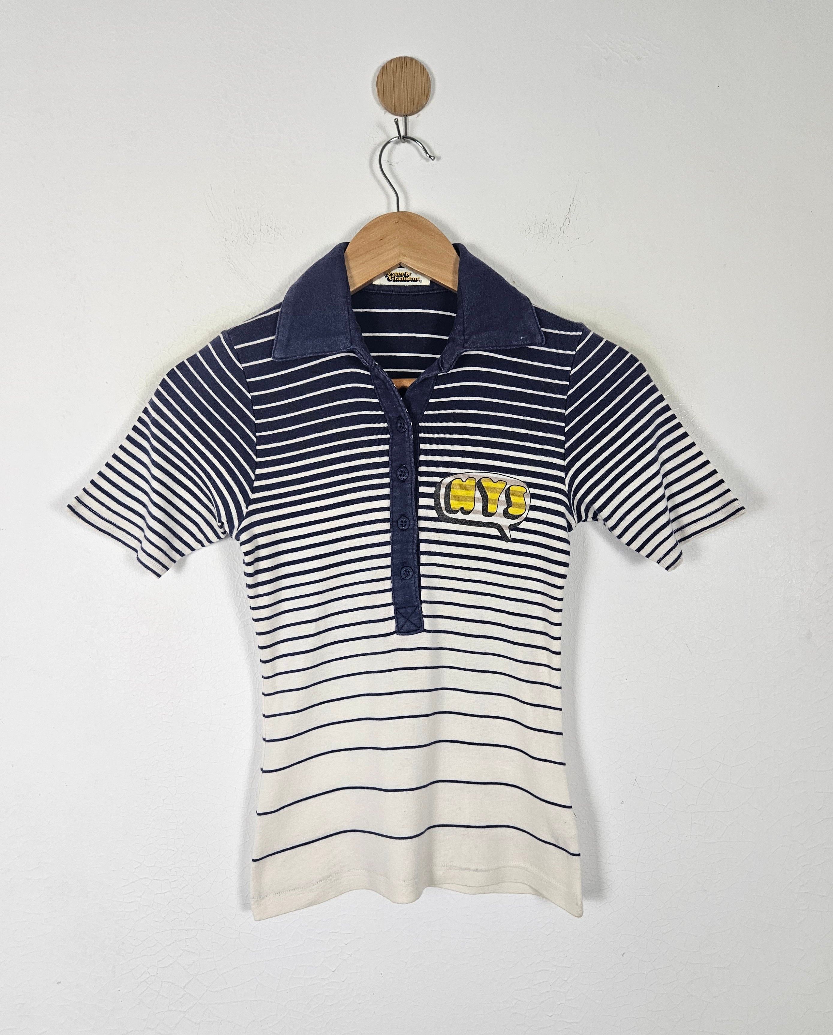 Hysteric Glamour Hysteric Glamour polo stripe shirt Size XS / US 0-2 / IT 36-38 - 1 Thumbnail