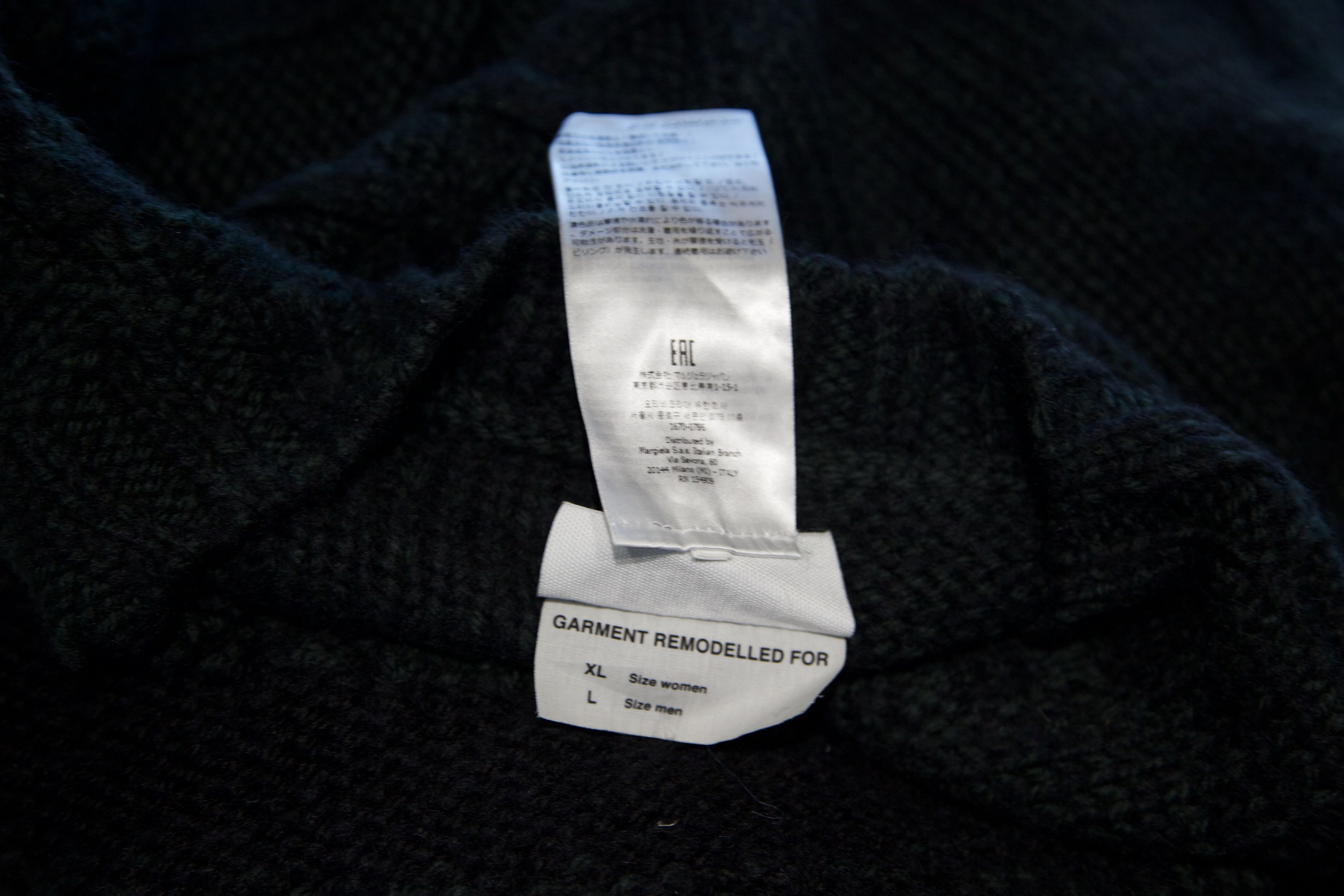 Maison Margiela MM6 Margiela Asymmetrical Knit Ouroboros Motif Green Sweater Size XL / US 12-14 / IT 48-50 - 8 Thumbnail