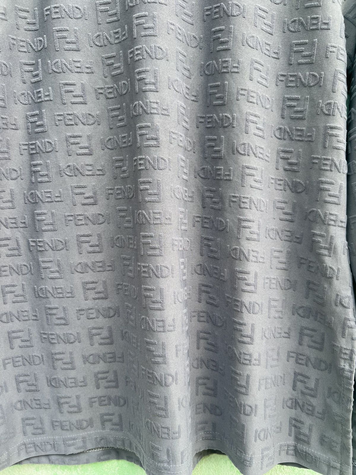 Fendi VINTAGE FENDI JEANS Roma Italy Embossed Monogram MockNeckTop Size M / US 6-8 / IT 42-44 - 8 Thumbnail