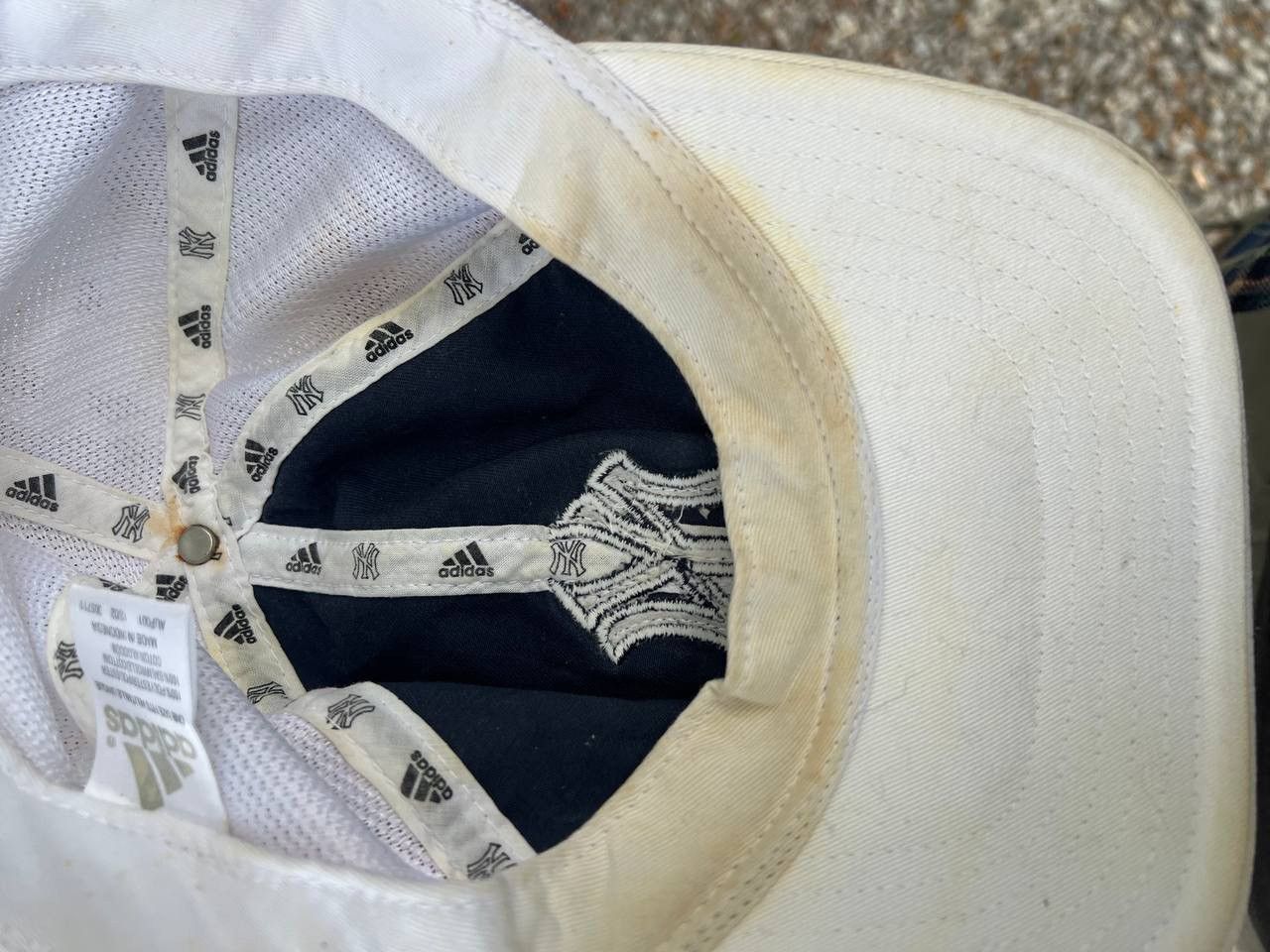 Adidas × Vintage VERY RARE ADIDAS MLB NEW YORK YANKEES RETRO CAP Y2K 90s NY Size ONE SIZE - 11 Thumbnail
