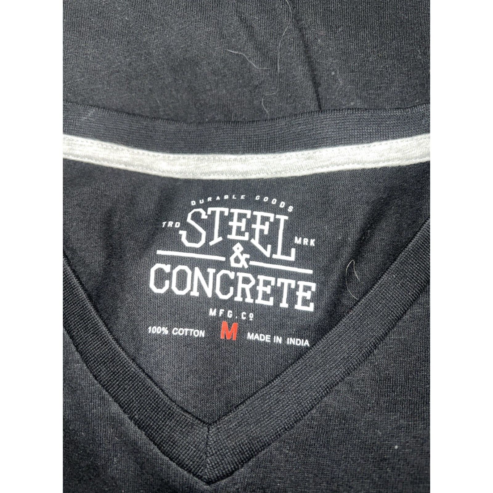 Vintage VINTAGE Steel & Concrete T-Shirt Men’s M Black V-Neck Shirt Mens Size US M / EU 48-50 / 2 - 4 Thumbnail