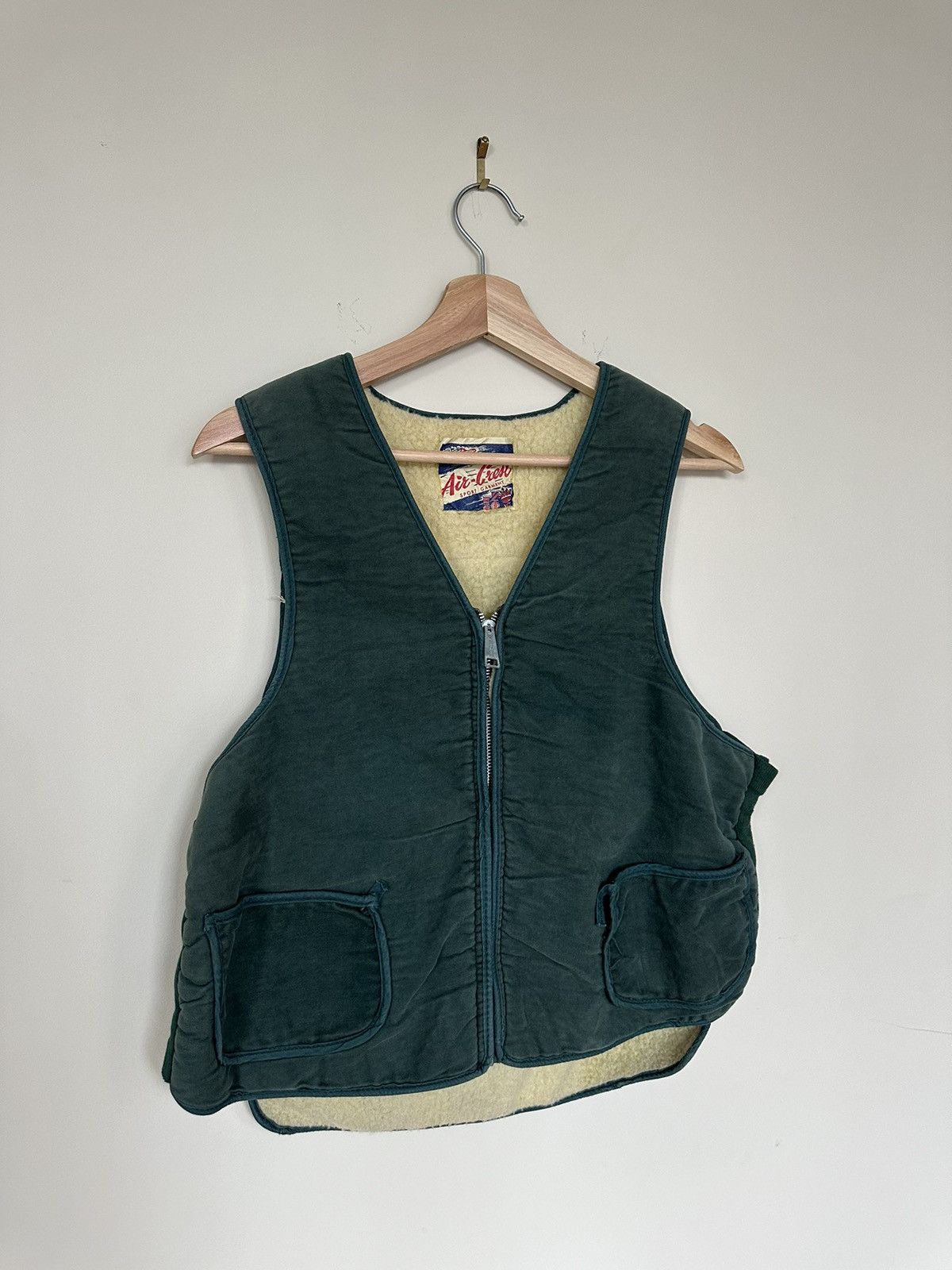 Vintage Vintage 50s 60s Air Crest Sherpa Lined Zip Up Vest Size US S / EU 44-46 / 1 - 3 Thumbnail