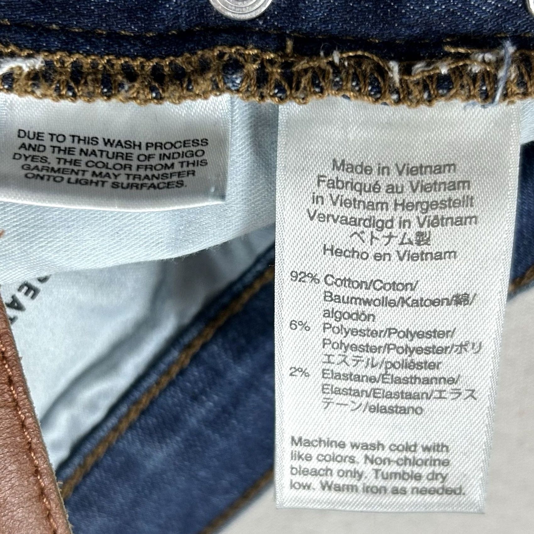 J.Crew J.Crew Vintage Straight Jeans Women's 26T Blue Denim 30In Inseam Tall Stretch Easy Care Pockets Distressed No Size 26" / US 2 / IT 38 - 7 Thumbnail