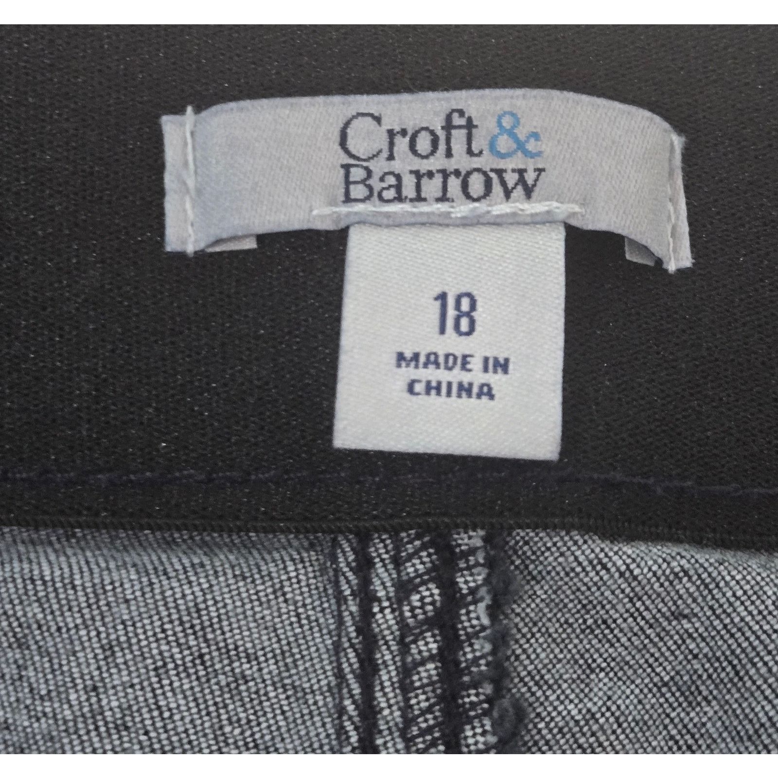Other Croft & Barrow Dark Blue Flat Front Pull On Jeans 18 Stretch Size 40" / US 18 - 4 Thumbnail