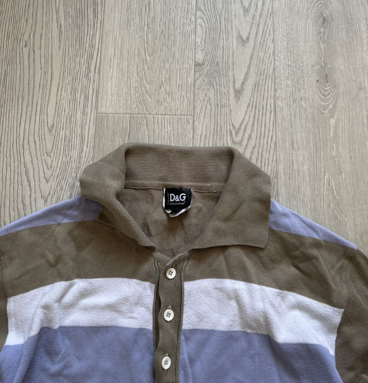 Dolce & Gabbana × Vintage Vintage Dolce Gabbana Striped Long Sleeve 90s Size US M / EU 48-50 / 2 - 2 Thumbnail