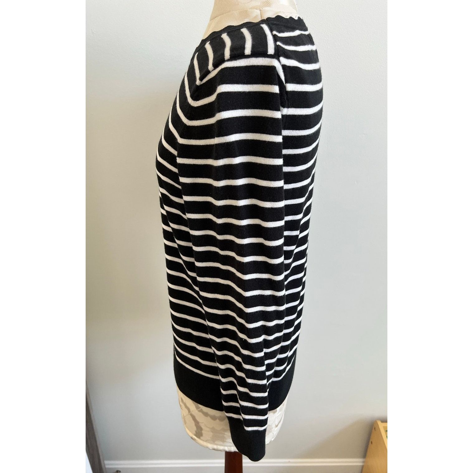 Banana Republic Banana Republic Scallop Collar Striped Sweater Medium Size M / US 6-8 / IT 42-44 - 3 Thumbnail