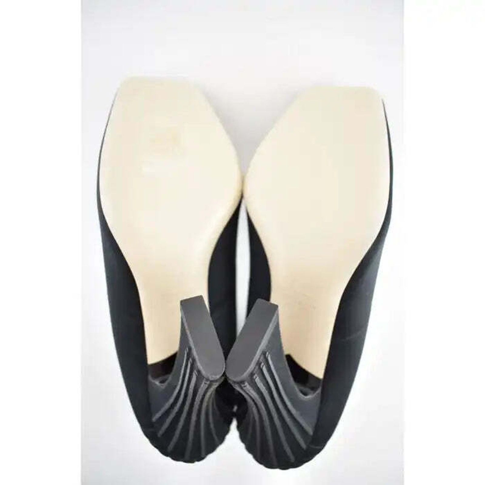 Fendi Fendi Freedom Black Embellished Crystal FF Logo Satin Square Size US 9.5 / IT 39.5 - 12 Thumbnail