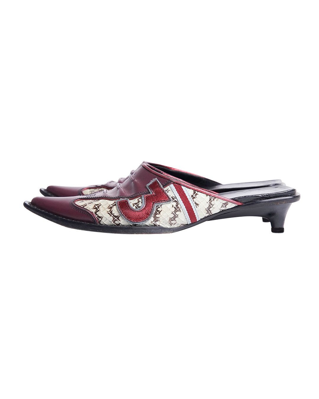 Miu Miu Miu Miu S/S2000 Number "3" Pointy Mules Size US 6 / IT 36 - 2 Thumbnail