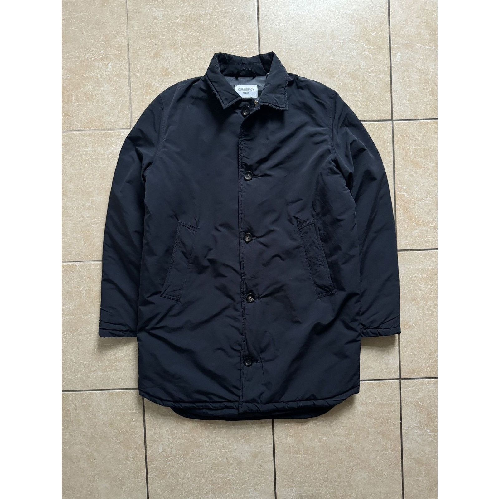 Our Legacy Vintage Our Legacy 1980-81 Bedsheet Coat Navy Jacket Size US S / EU 44-46 / 1 - 2 Thumbnail