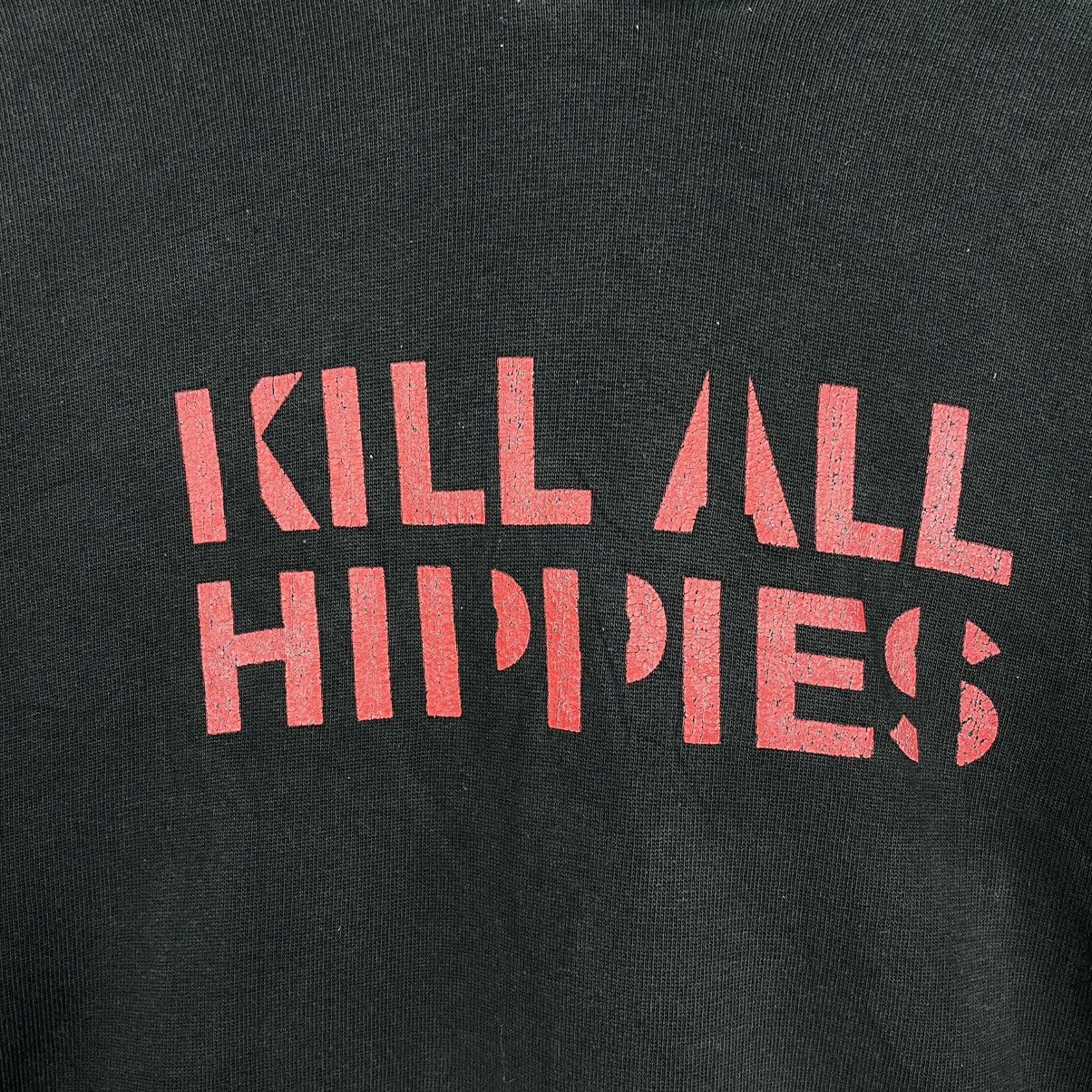 Japanese Brand Kill All Hippies Black Pullover Hoodie Size US L / EU 52-54 / 3 - 13 Thumbnail