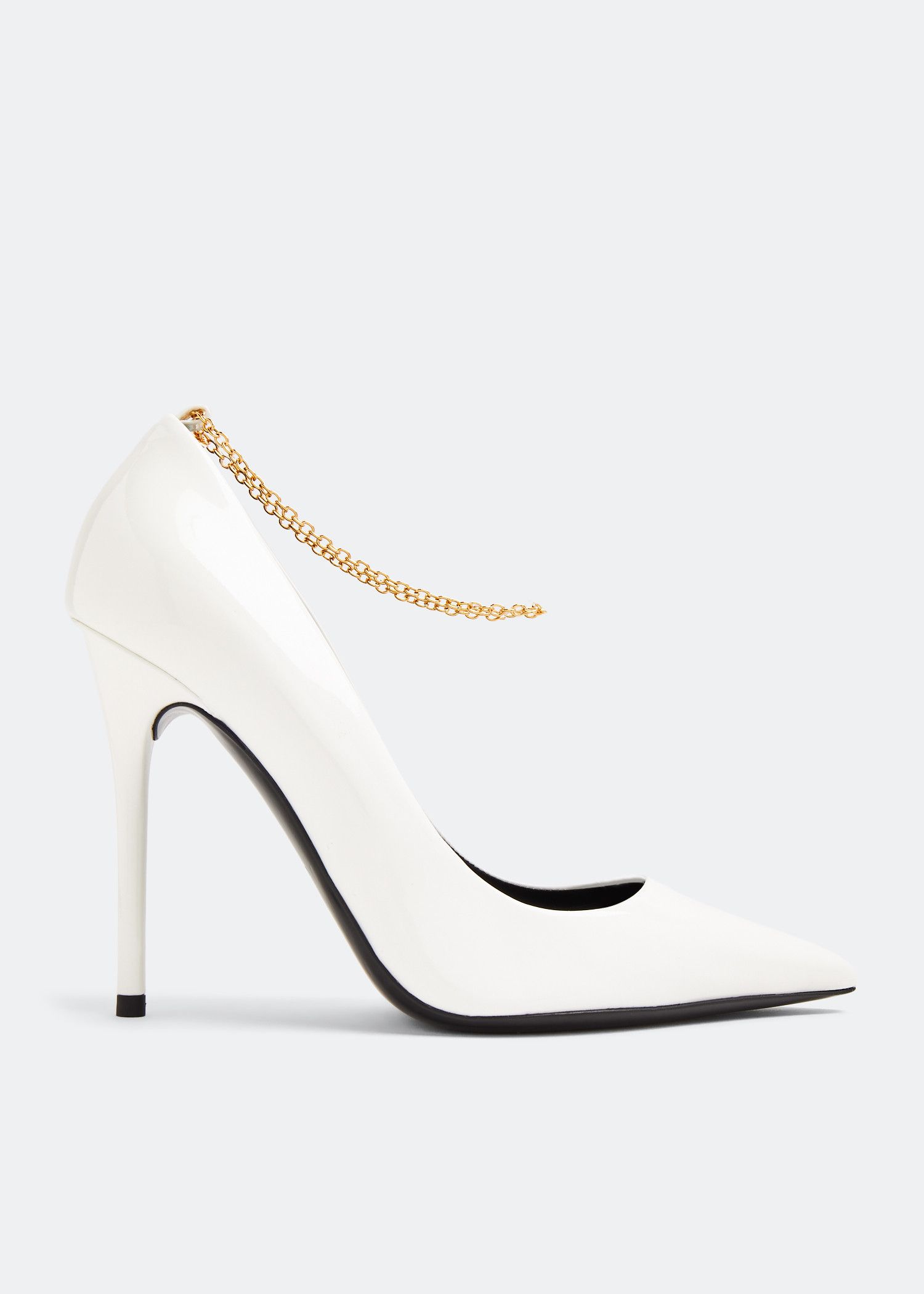 Tom Ford o1w1db11224 W3320 Anklet Leather Pumps in White Size US 9 / IT 39 - 1 Thumbnail