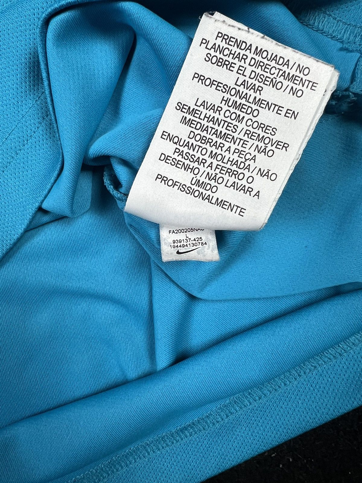 Nike Nike Court Tennis Dri-Fit Blue Polo Shirt Size US L / EU 52-54 / 3 - 11 Thumbnail