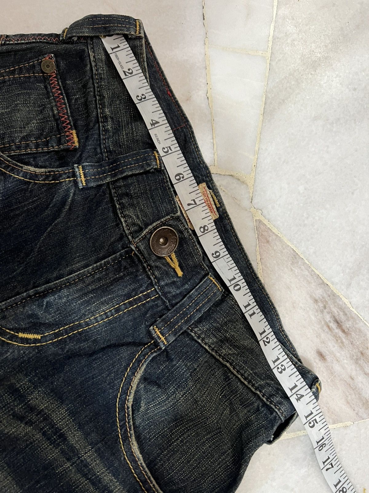 Edwin Flare Jean Vintage Edwin Blue Trip Tokyo Japan Mud Wash Jean Size US 28 / EU 44 - 11 Thumbnail
