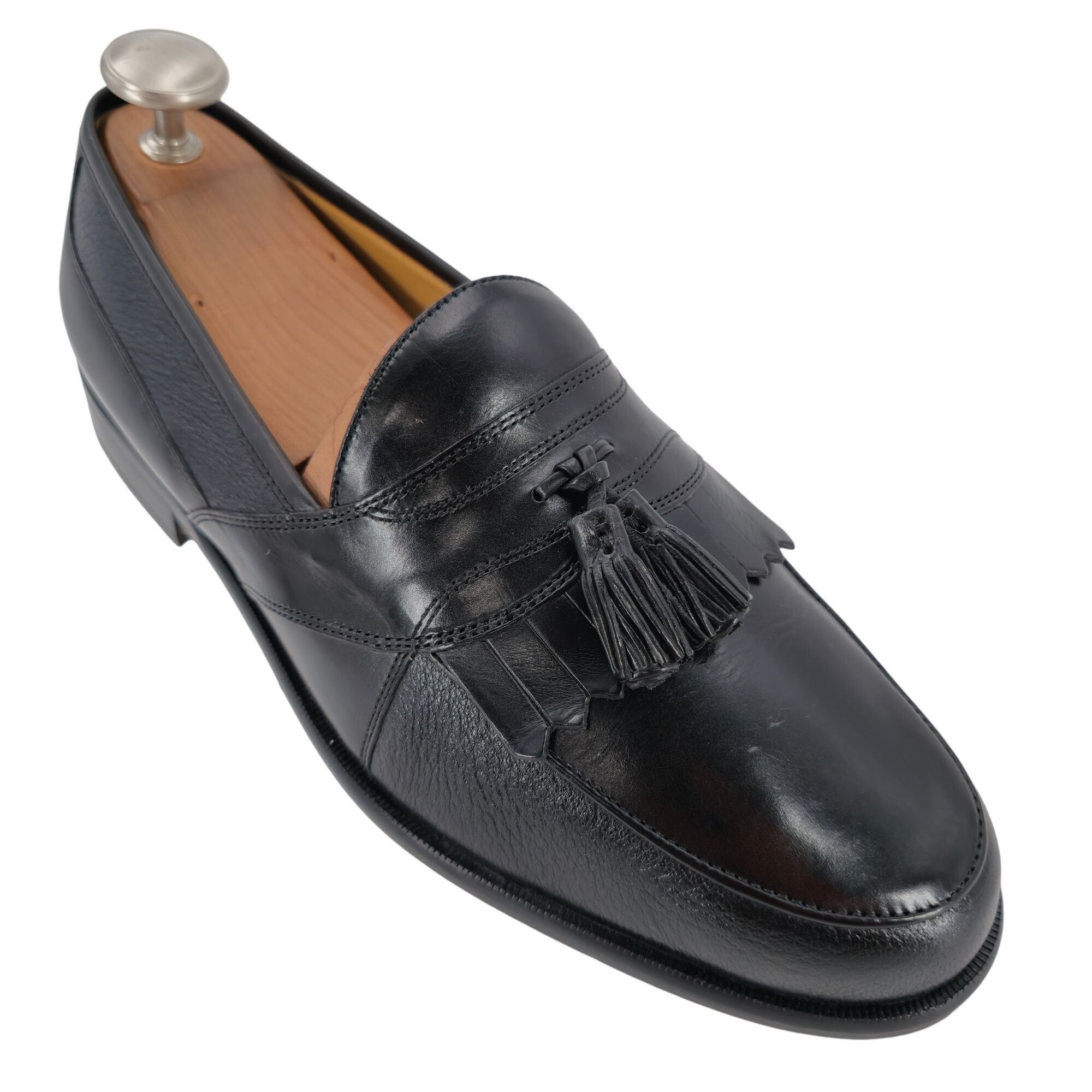 Johnston & Murphy NEW Johnston & Murphy Men's size 9.5W Black Deerskin Leather Size US 9.5 / EU 42-43 - 4 Thumbnail