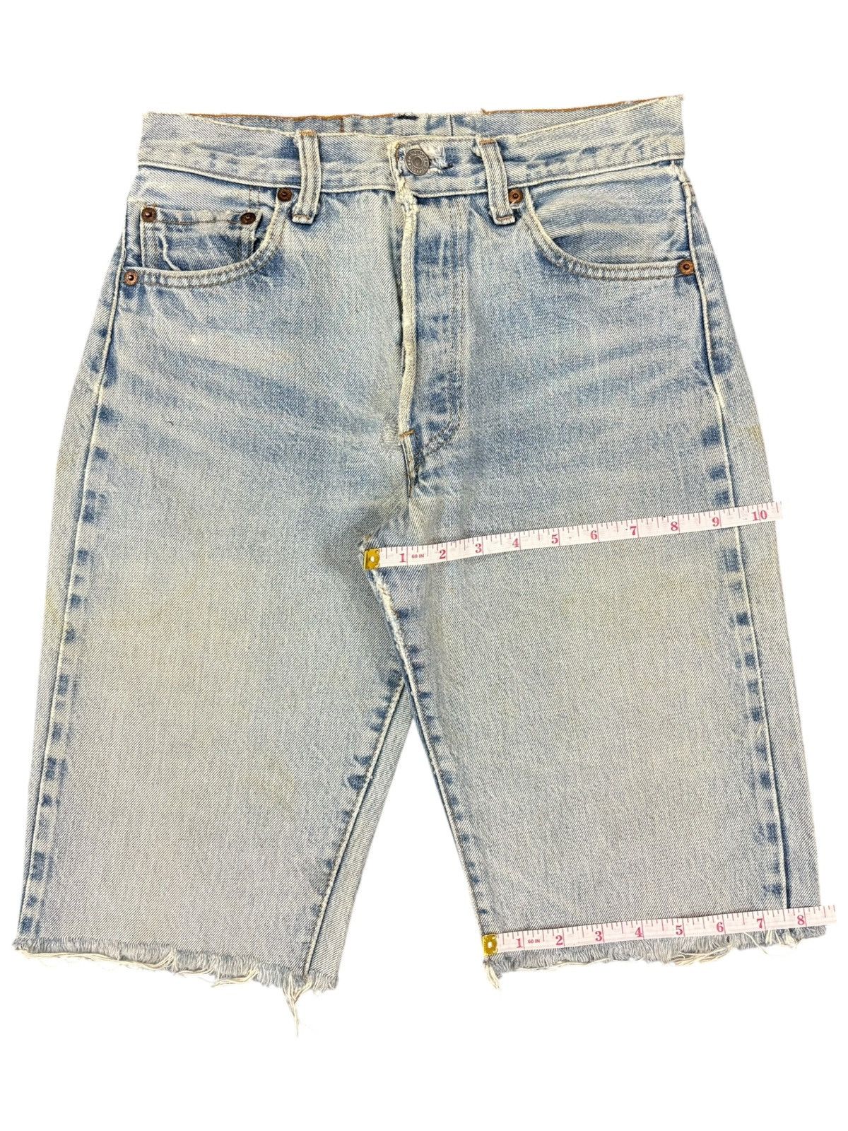 Levi's Vintage 70s Levis 501 Selvedge Distress Jean Shorts Button 6 Size US 27 - 11 Thumbnail
