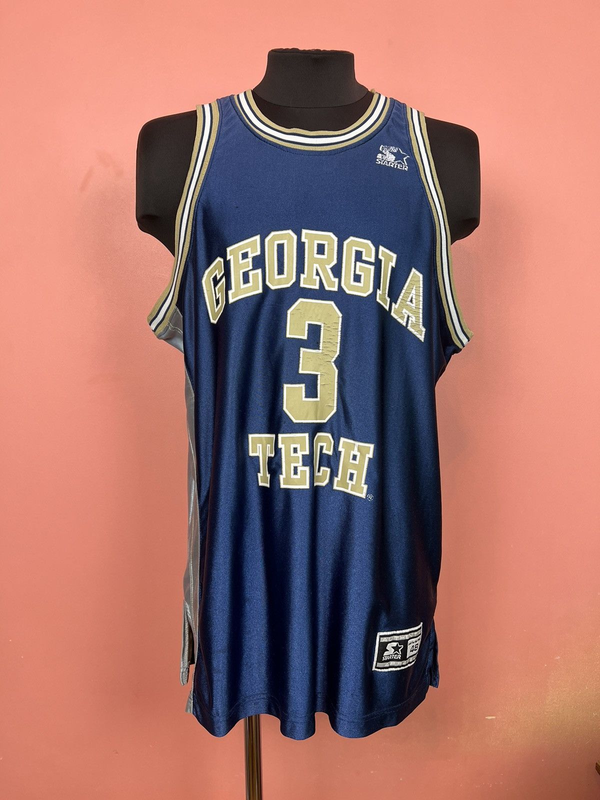 NBA Starter nba basketball georgia tech 3 jersey usa Size US L / EU 52-54 / 3 - 6 Thumbnail