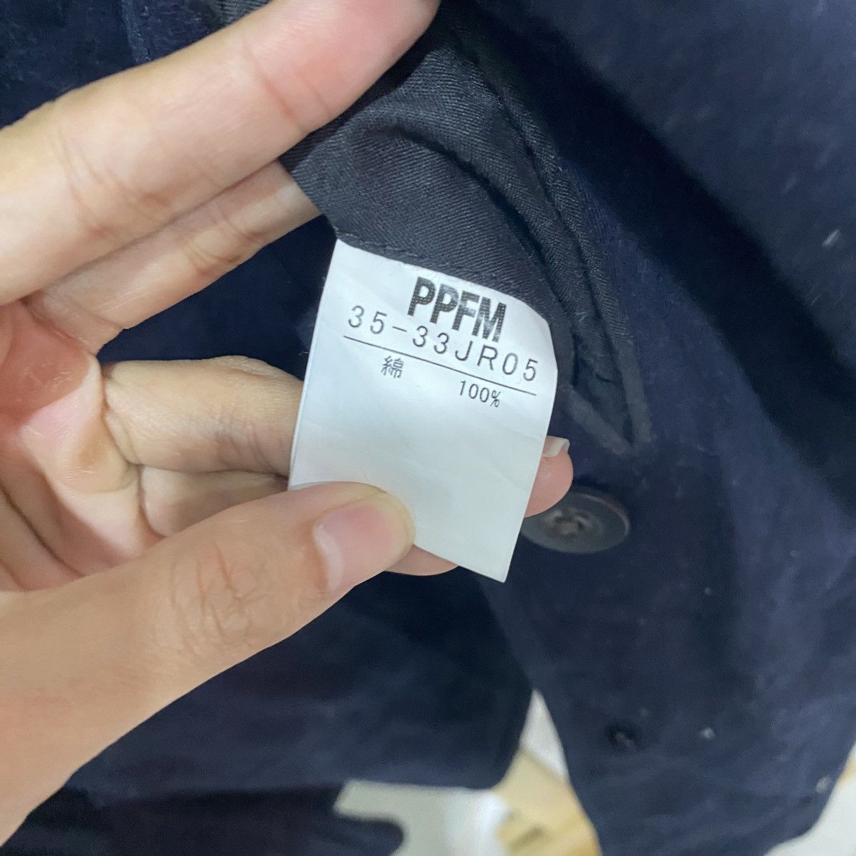 PPFM Navy Double-Breasted Cropped Peacoat Jacket Size US S / EU 44-46 / 1 - 14 Thumbnail
