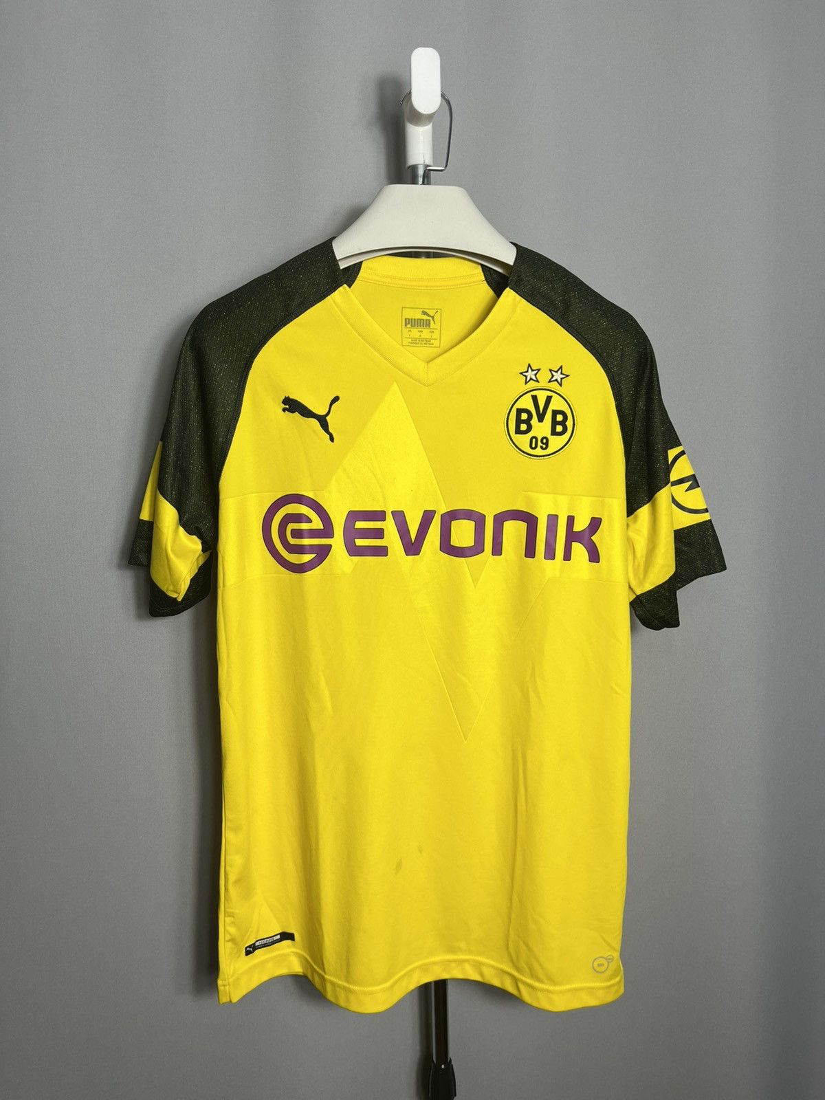 Puma BORUSSIA DORTMUND 2018 2019 HOME SHIRT SOCCER JERSEY PUMA Size US L / EU 52-54 / 3 - 1 Thumbnail