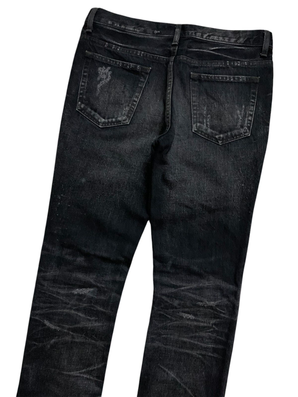 Lounge Lizard 💥Avavt-Garde Lounge Lizard Ripped Black Denim Size US 30 / EU 46 - 5 Thumbnail