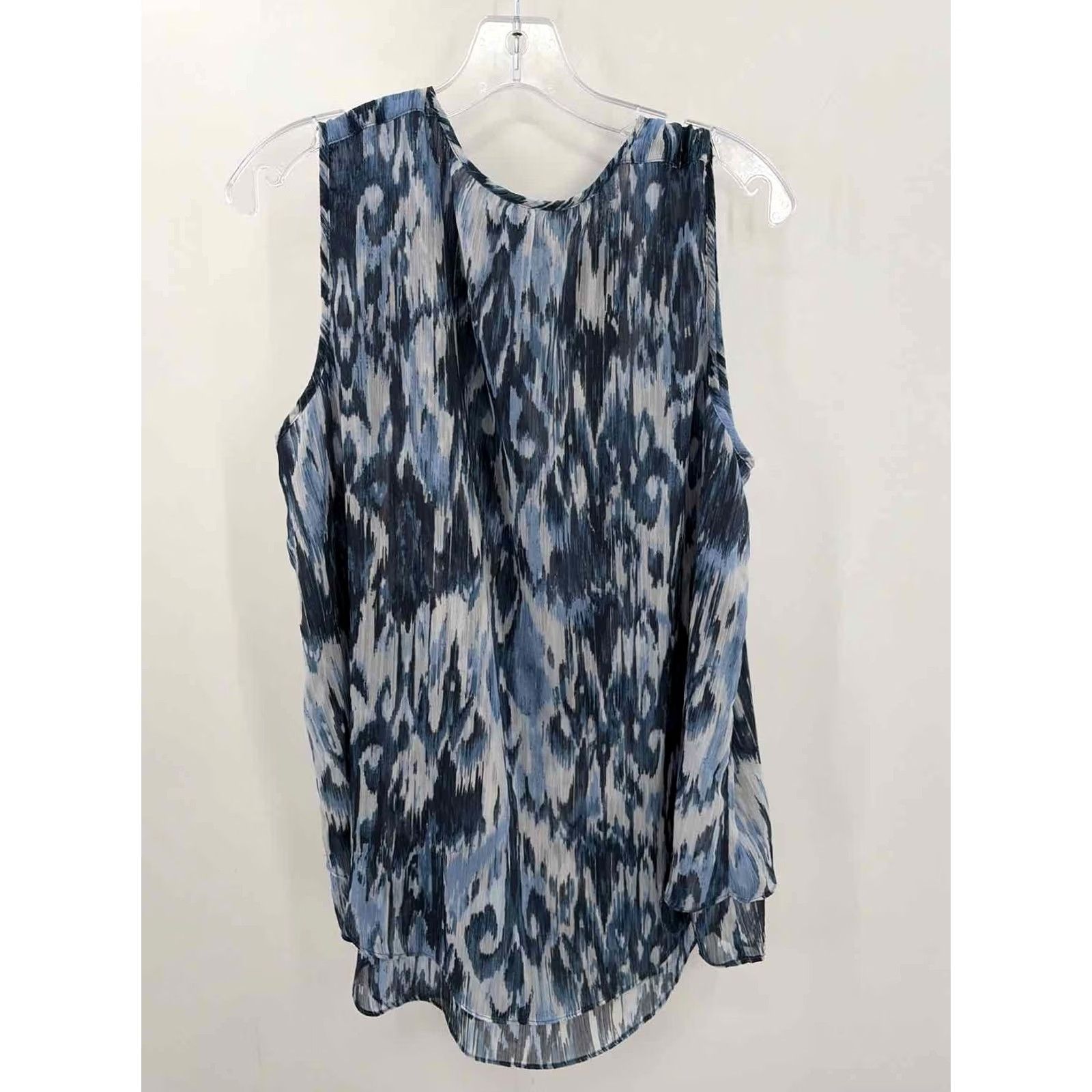 Vintage Cristina B Blue Tank Top Large Size L / US 10 / IT 46 - 2 Thumbnail