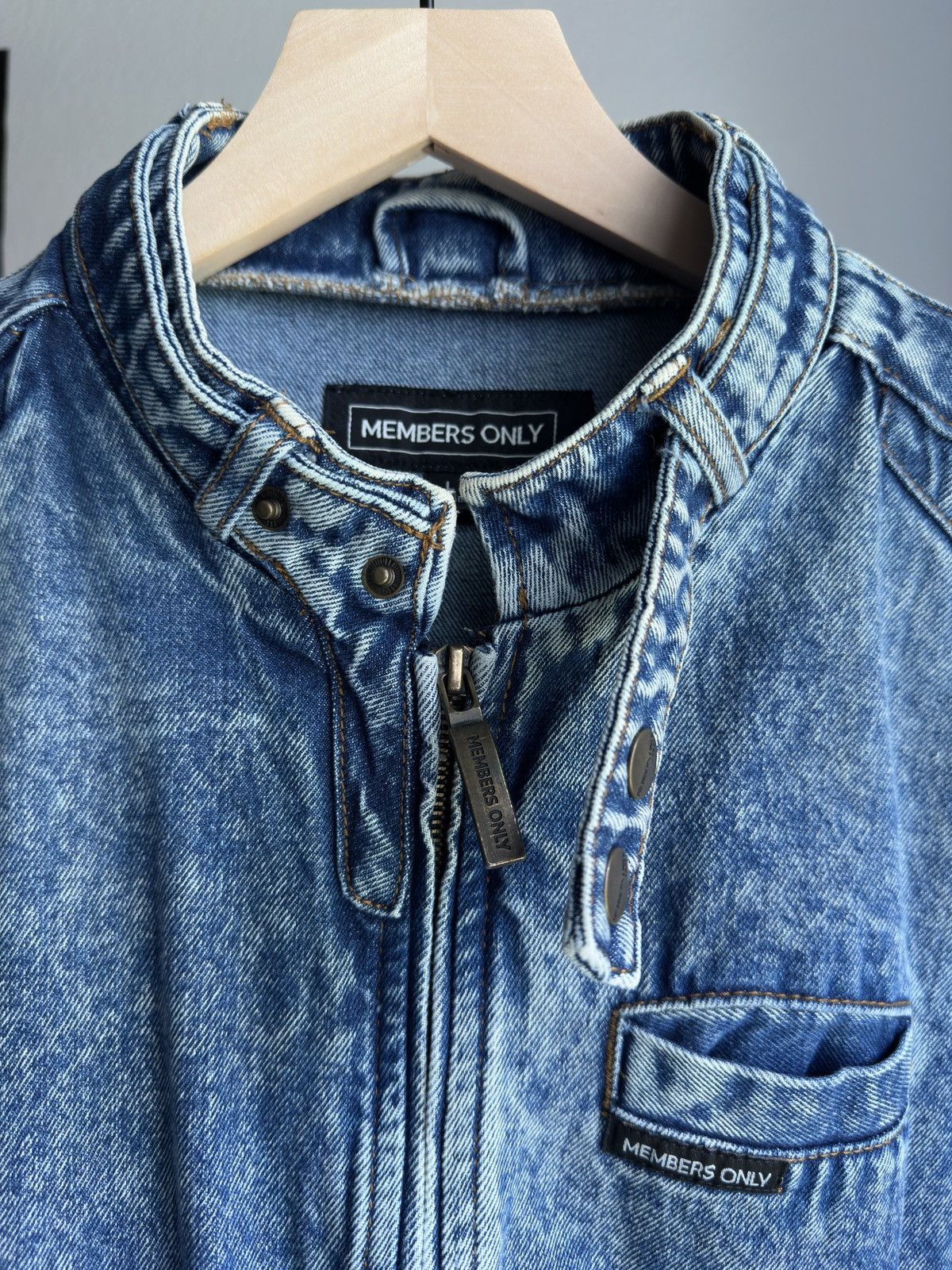 Members Only Vintage Members Only Denim Jacket Blue Size US L / EU 52-54 / 3 - 3 Thumbnail