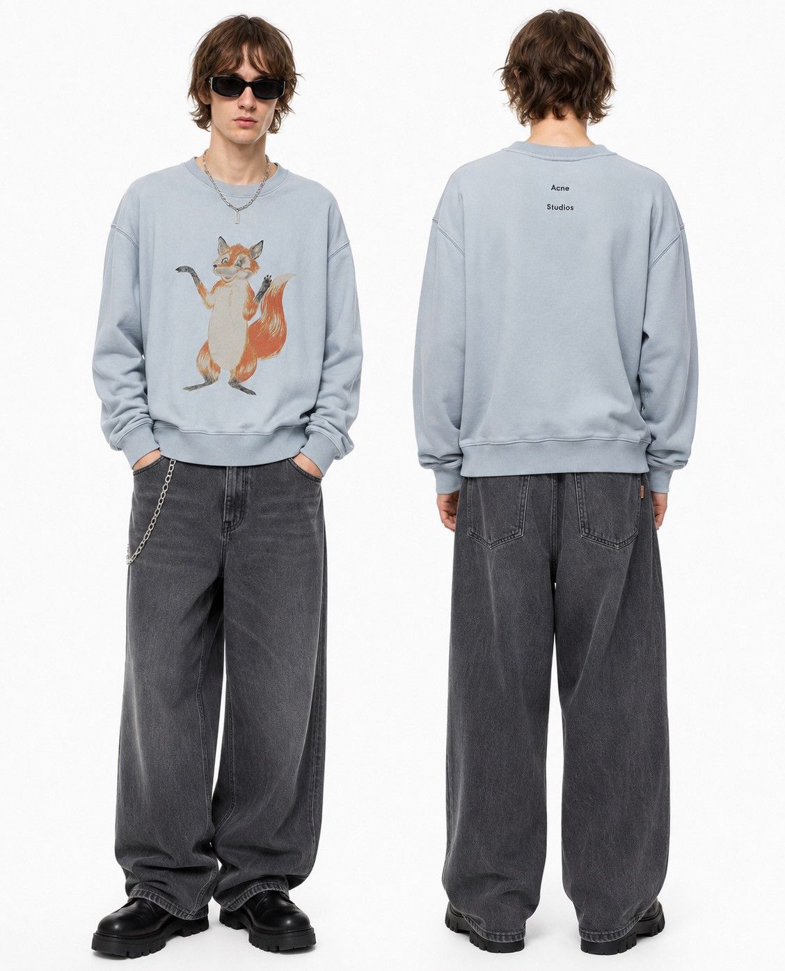 Acne Studios Acne Studios Joghy Emboss Boxy Hoodie Rare Designer