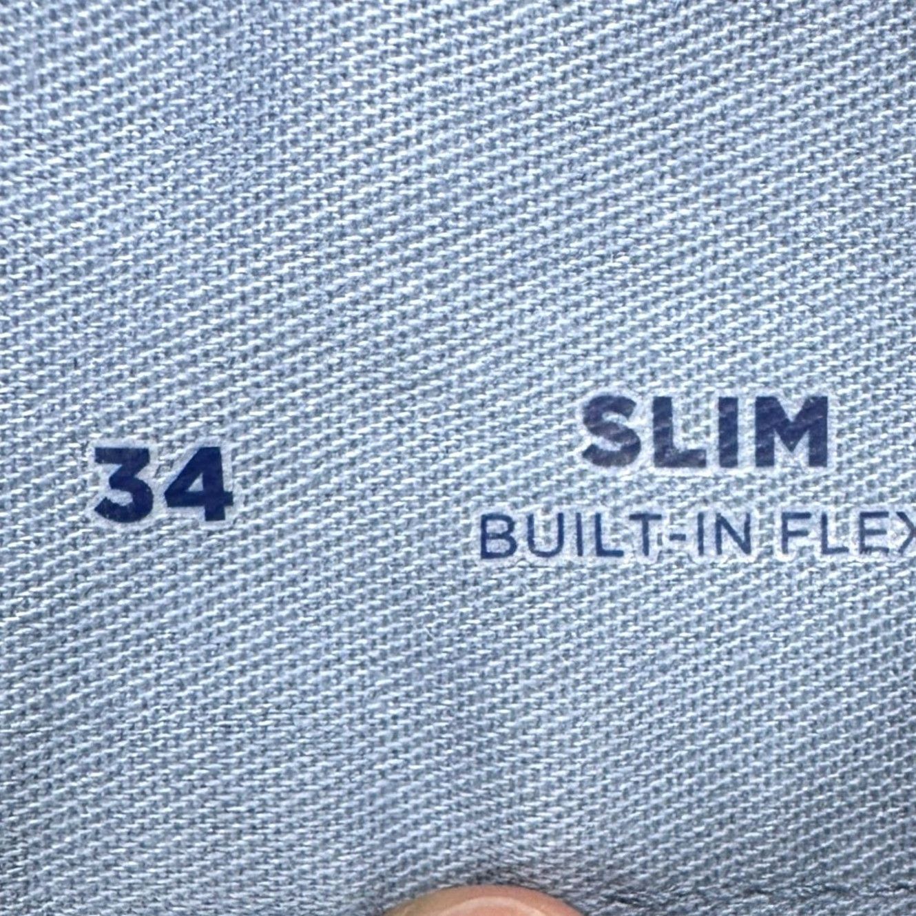 Old Navy Old Navy Built-In Flex Mens Slim Khakis Shorts 34 Light Blue Flat Front Stretch Khakis Casual Pockets Denim? No Size US 34 / EU 50 - 4 Thumbnail