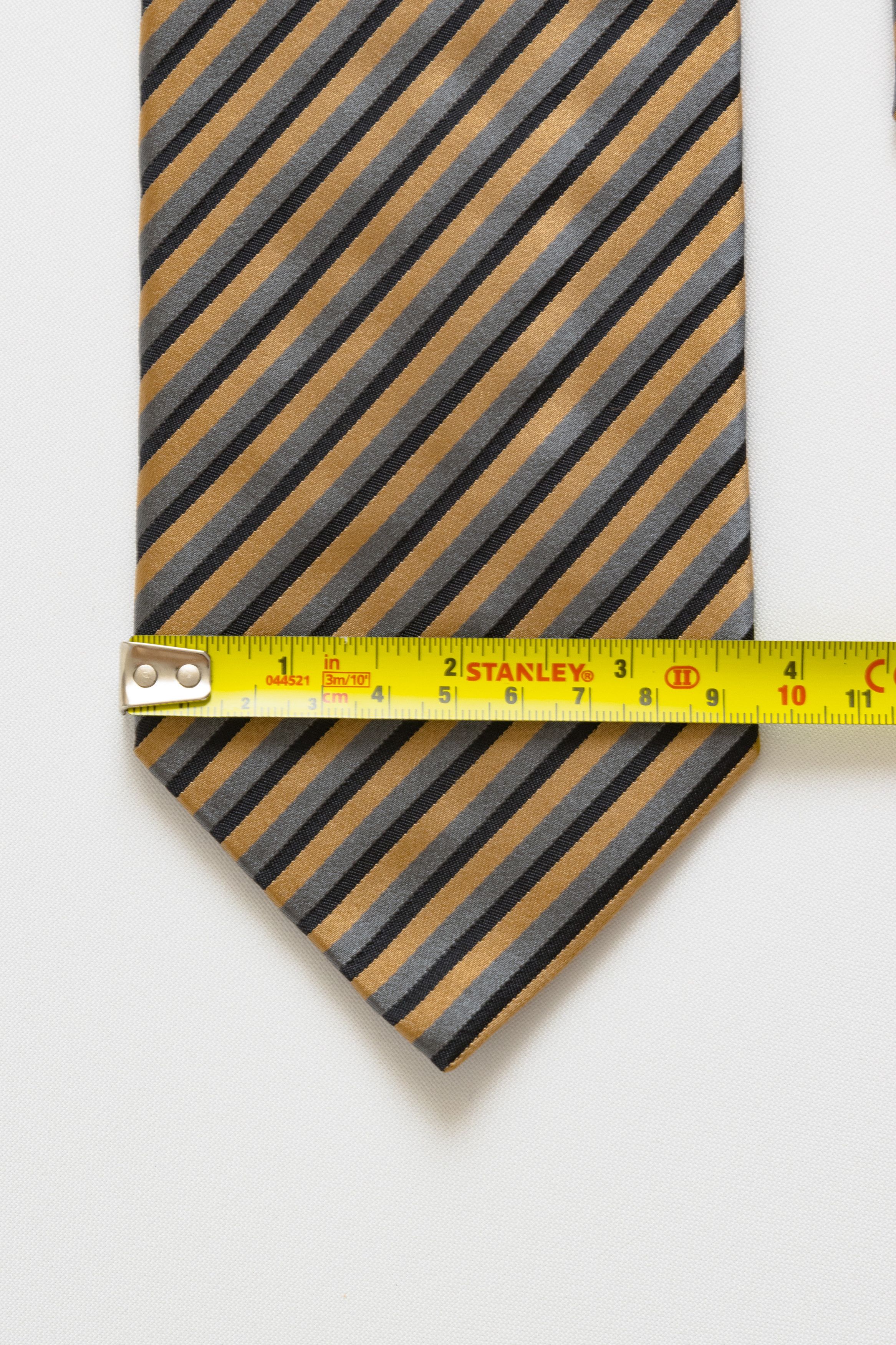 Pal Zileri Pal Zileri Tie striped pattern print necktie silk tie 049 Size ONE SIZE - 4 Thumbnail