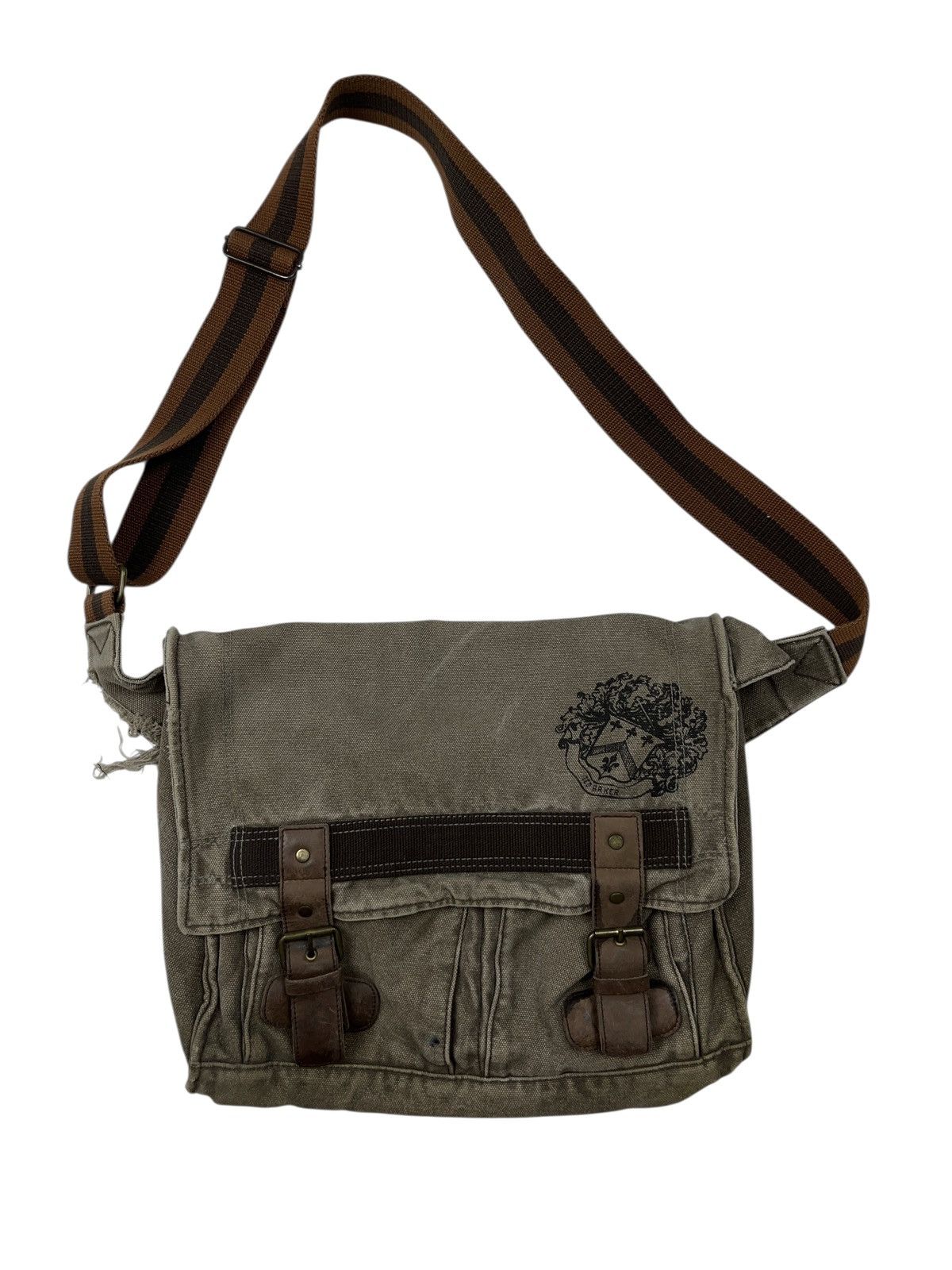 Ted Baker Vintage Ted Baker Distressed Multi Pocket Crossbody Bag Size ONE SIZE - 1 Thumbnail
