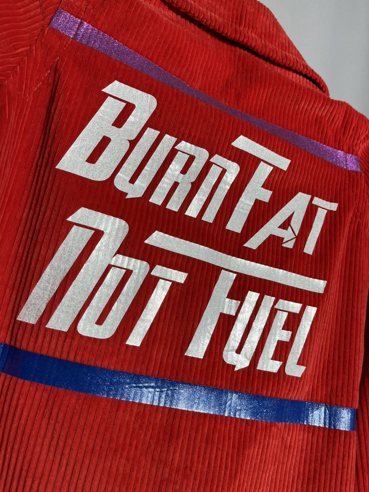 Mira Mikati Mira Mikati cotton coat velvet jacket red burn fat not fuel Size XS / US 0-2 / IT 36-38 - 4 Thumbnail