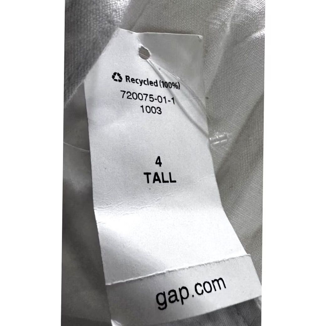Gap Gap Linen Blend A-Line Dress Womens 4T White Embroidered Halter Neck Ladies NEW Size S / US 4 / IT 40 - 5 Thumbnail