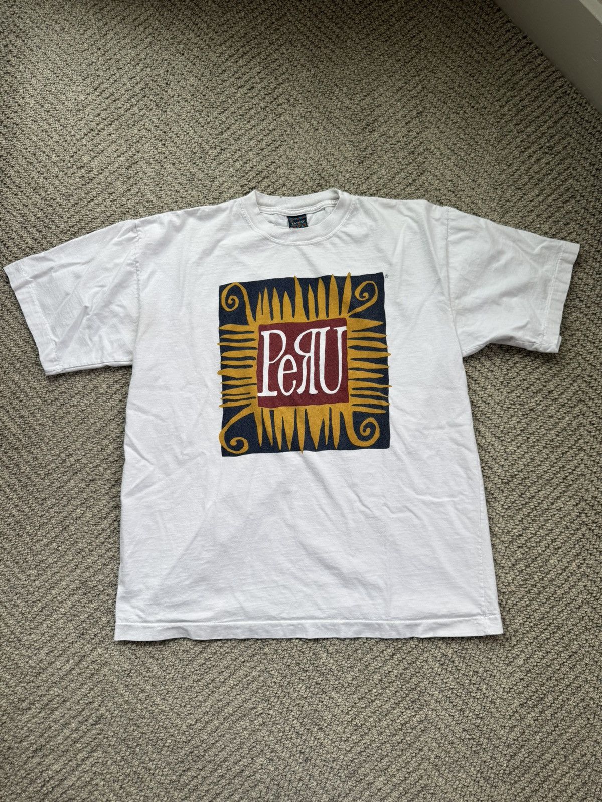 Vintage Vintage Peru Tee Size US XL / EU 56 / 4 - 1 Thumbnail