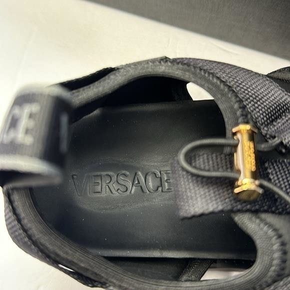 Versace New Authentic Versace logo-debossed caged sandals Size US 8.5 / EU 41-42 - 9 Thumbnail