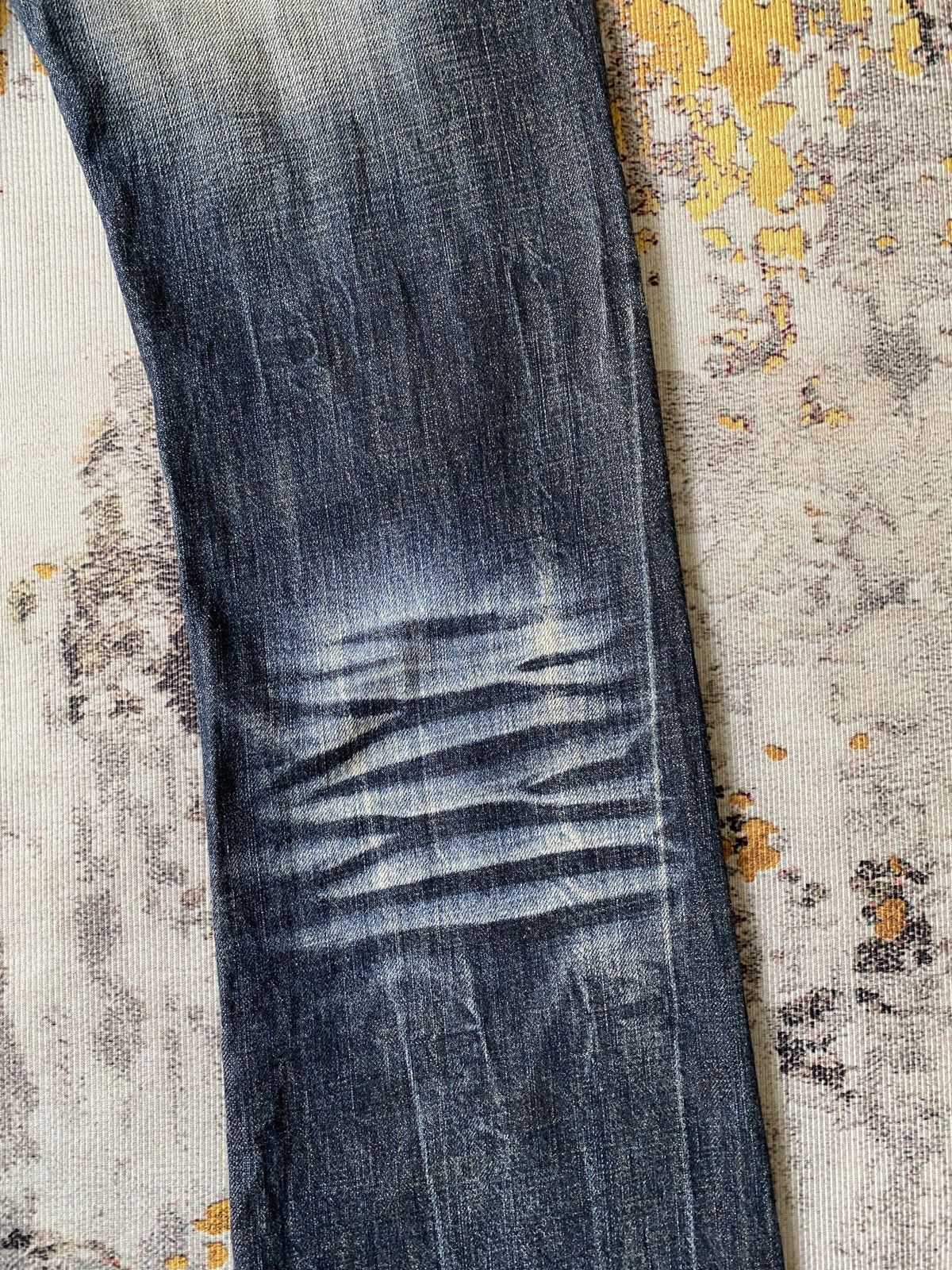 Tornado Mart KUI Claws Mark Honeycomb Distressed Flare Jeans Size US 30 / EU 46 - 14 Thumbnail